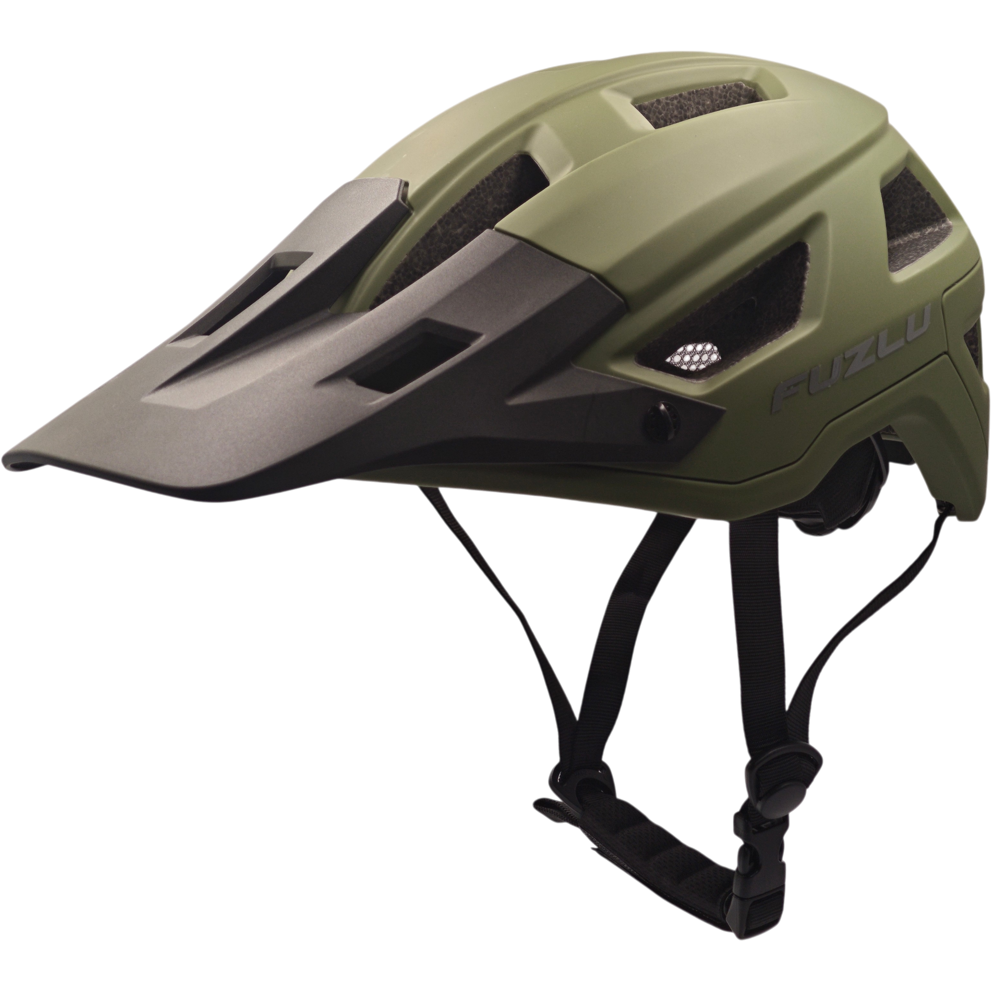 Kask rowerowy FUZLU Overtake Matte Green